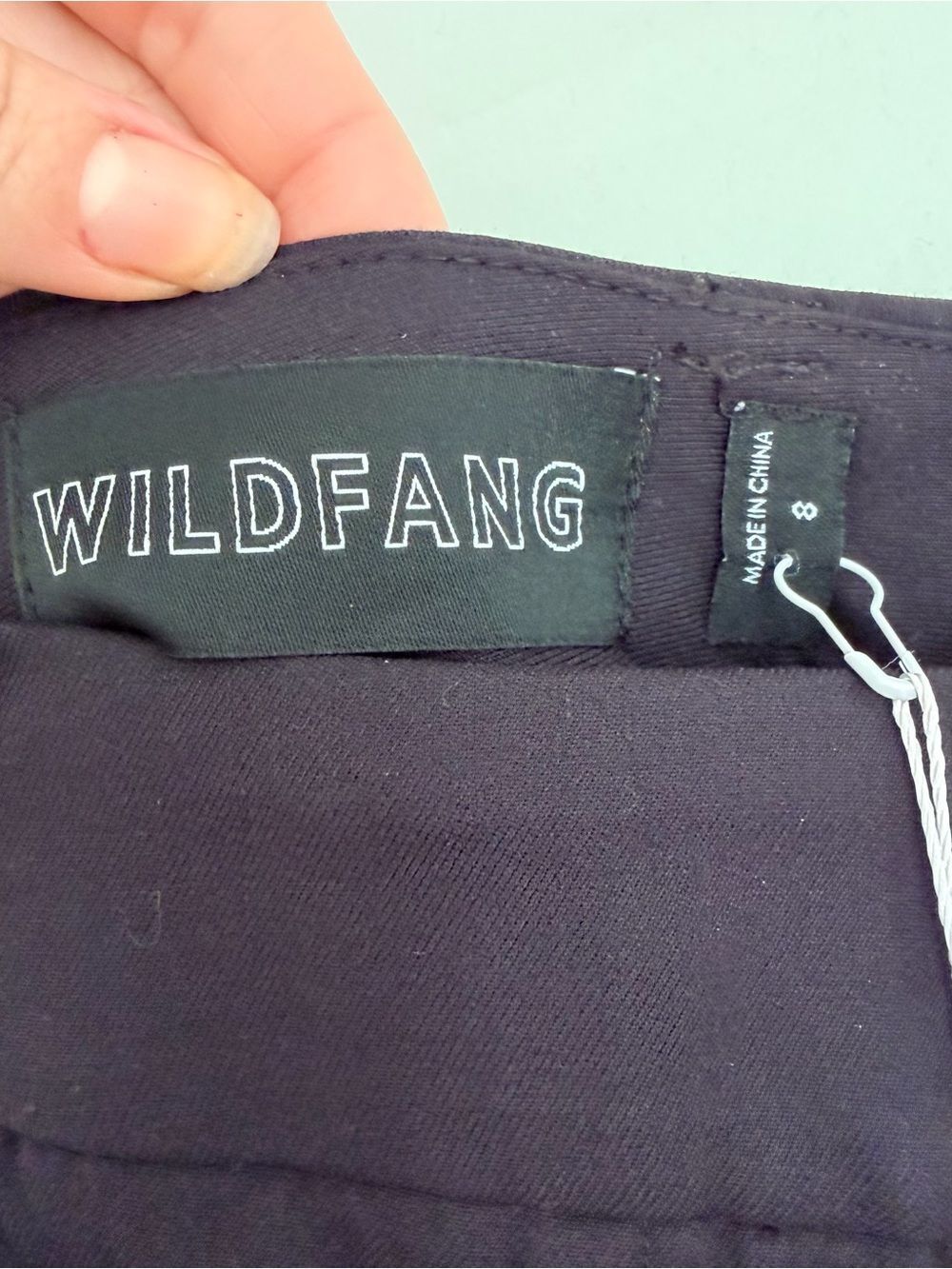 Wildfang The Empower Wide Leg Trouser Mauve Pink Side Stripe black pants - Picture 6 of 9